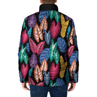 Hawaii Colorful Tropical Leaves Padded Jacket LT01 - Polynesian Pride