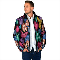 Hawaii Colorful Tropical Leaves Padded Jacket LT01 - Polynesian Pride