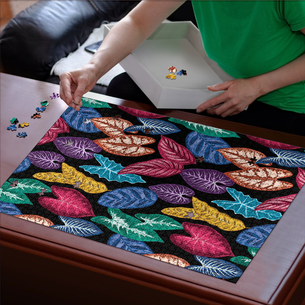 Hawaii Colorful Tropical Leaves Puzzle LT01 - Polynesian Pride
