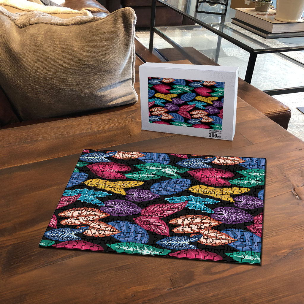 Hawaii Colorful Tropical Leaves Puzzle LT01 - Polynesian Pride