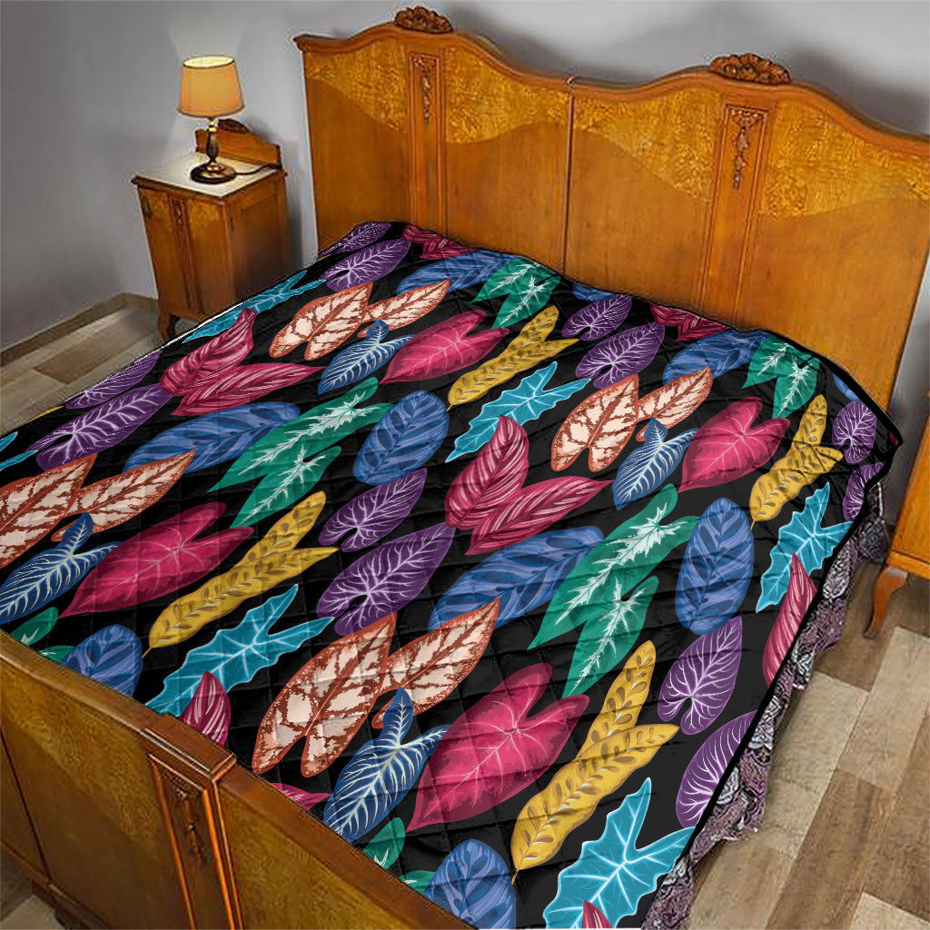 Hawaii Colorful Tropical Leaves Quilt LT01 - Polynesian Pride