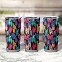 Hawaii Colorful Tropical Leaves Tumbler Cup LT01 - Polynesian Pride