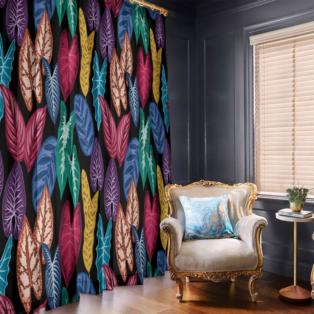 Hawaii Colorful Tropical Leaves Window Curtain LT01 - Polynesian Pride