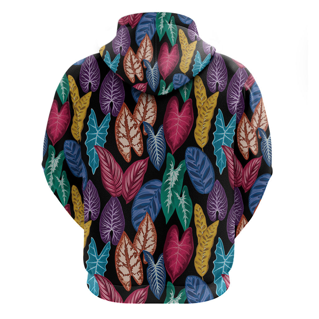 Hawaii Colorful Tropical Leaves Zip Hoodie LT01 - Polynesian Pride