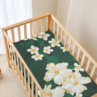 Hawaii Hibiscus Plumeria Green Baby Bed Cover Polynesian Pattern LT01 - Polynesian Pride