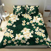 Hawaii Hibiscus Plumeria Green Bedding Set Polynesian Pattern LT01 - Polynesian Pride