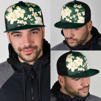 Hawaii Hibiscus Plumeria Green Mesh Trucker Cap Polynesian Pattern LT01 - Polynesian Pride