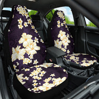 Hawaii Hibiscus Plumeria Purple Car Seat Cover Polynesian Pattern LT01 One Size Purple - Polynesian Pride
