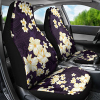 Hawaii Hibiscus Plumeria Purple Car Seat Cover Polynesian Pattern LT01 - Polynesian Pride