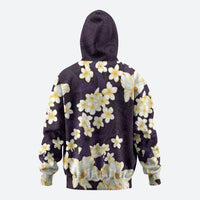 Hawaii Hibiscus Plumeria Purple Hoodie Polynesian Pattern LT01 - Polynesian Pride