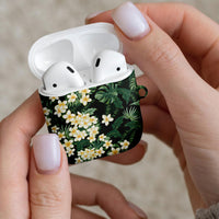Hawaii Plumeria Tropical Leaves AirPods Case Monstera Calathea Palm Fronds LT01 - Polynesian Pride
