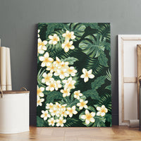 Hawaii Plumeria Tropical Leaves Canvas Wall Art Monstera Calathea Palm Fronds LT01 - Polynesian Pride