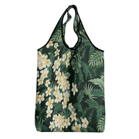 Hawaii Plumeria Tropical Leaves Grocery Bag Monstera Calathea Palm Fronds LT01 - Polynesian Pride