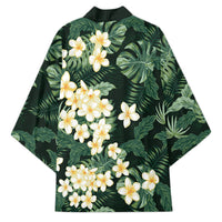 Hawaii Plumeria Tropical Leaves Kimono Monstera Calathea Palm Fronds LT01 - Polynesian Pride