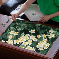 Hawaii Plumeria Tropical Leaves Puzzle Monstera Calathea Palm Fronds LT01 - Polynesian Pride