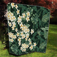 Hawaii Plumeria Tropical Leaves Quilt Monstera Calathea Palm Fronds LT01 - Polynesian Pride