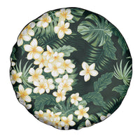 Hawaii Plumeria Tropical Leaves Spare Tire Cover Monstera Calathea Palm Fronds LT01 - Polynesian Pride