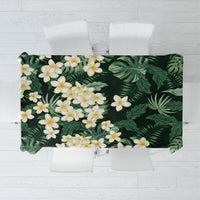 Hawaii Plumeria Tropical Leaves Tablecloth Monstera Calathea Palm Fronds LT01 Green - Polynesian Pride