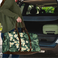 Hawaii Plumeria Tropical Leaves Travel Bag Monstera Calathea Palm Fronds LT01 - Polynesian Pride