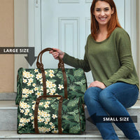 Hawaii Plumeria Tropical Leaves Travel Bag Monstera Calathea Palm Fronds LT01 - Polynesian Pride