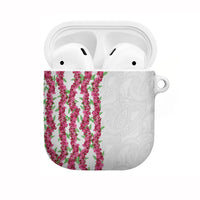 Hawaii Aalii Lei AirPods Case Aalii Ku Makani LT01 White - Polynesian Pride