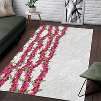 Hawaii Aalii Lei Area Rug Aalii Ku Makani LT01 White - Polynesian Pride
