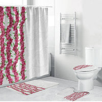 Hawaii Aalii Lei Bathroom Set Aalii Ku Makani LT01 Bathroom Set (4 pcs) White - Polynesian Pride