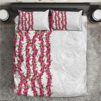 Hawaii Aalii Lei Bedding Set Aalii Ku Makani LT01 White - Polynesian Pride