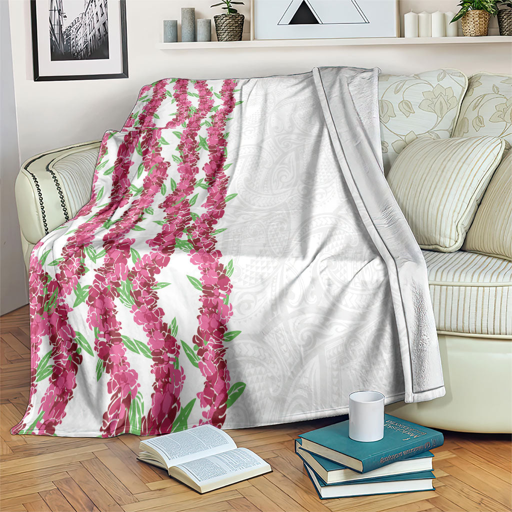 Hawaii Aalii Lei Blanket Aalii Ku Makani LT01 White - Polynesian Pride