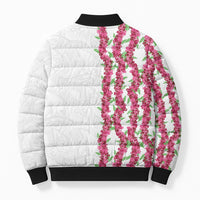 Hawaii Aalii Lei Bomber Puffer Jacket Aalii Ku Makani LT01 - Polynesian Pride