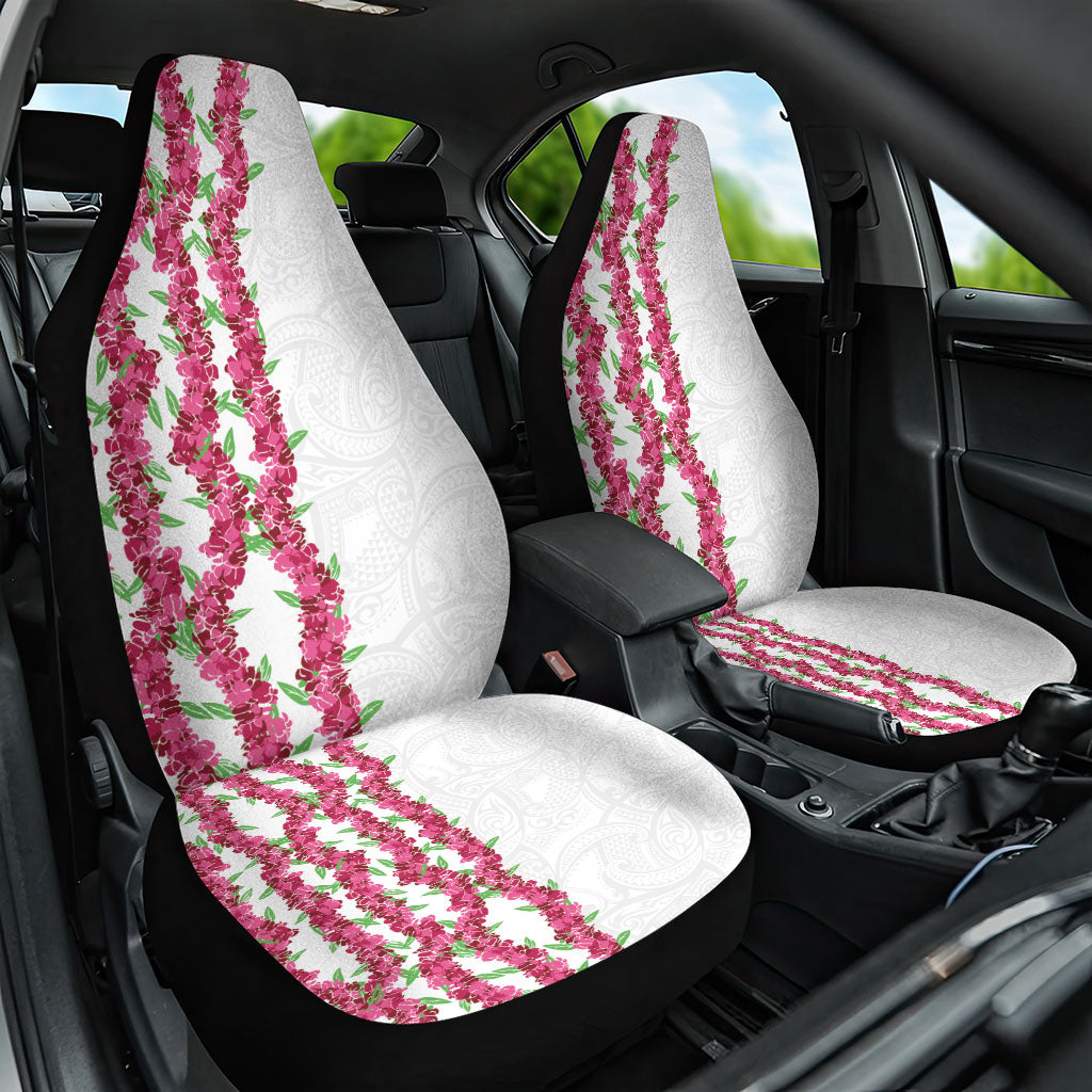 Hawaii Aalii Lei Car Seat Cover Aalii Ku Makani LT01 One Size White - Polynesian Pride