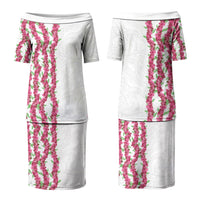Hawaii Aalii Lei Couples Matching Puletasi and Long Sleeve Button Shirt Aalii Ku Makani LT01 - Polynesian Pride
