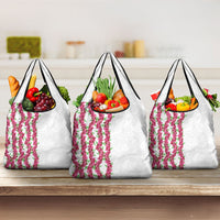 Hawaii Aalii Lei Grocery Bag Aalii Ku Makani LT01 3-pack One Size White - Polynesian Pride
