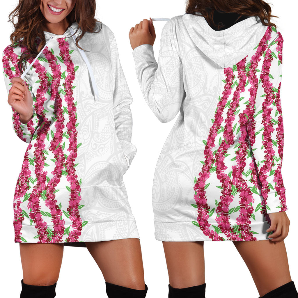 Hawaii Aalii Lei Hoodie Dress Aalii Ku Makani LT01 - Polynesian Pride