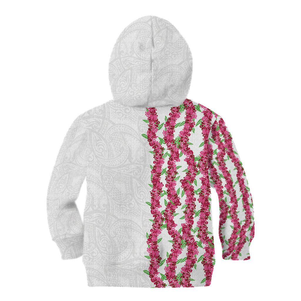 Hawaii Aalii Lei Kid Hoodie Aalii Ku Makani LT01 - Polynesian Pride