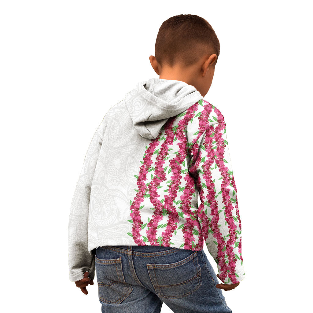 Hawaii Aalii Lei Kid Hoodie Aalii Ku Makani LT01 - Polynesian Pride