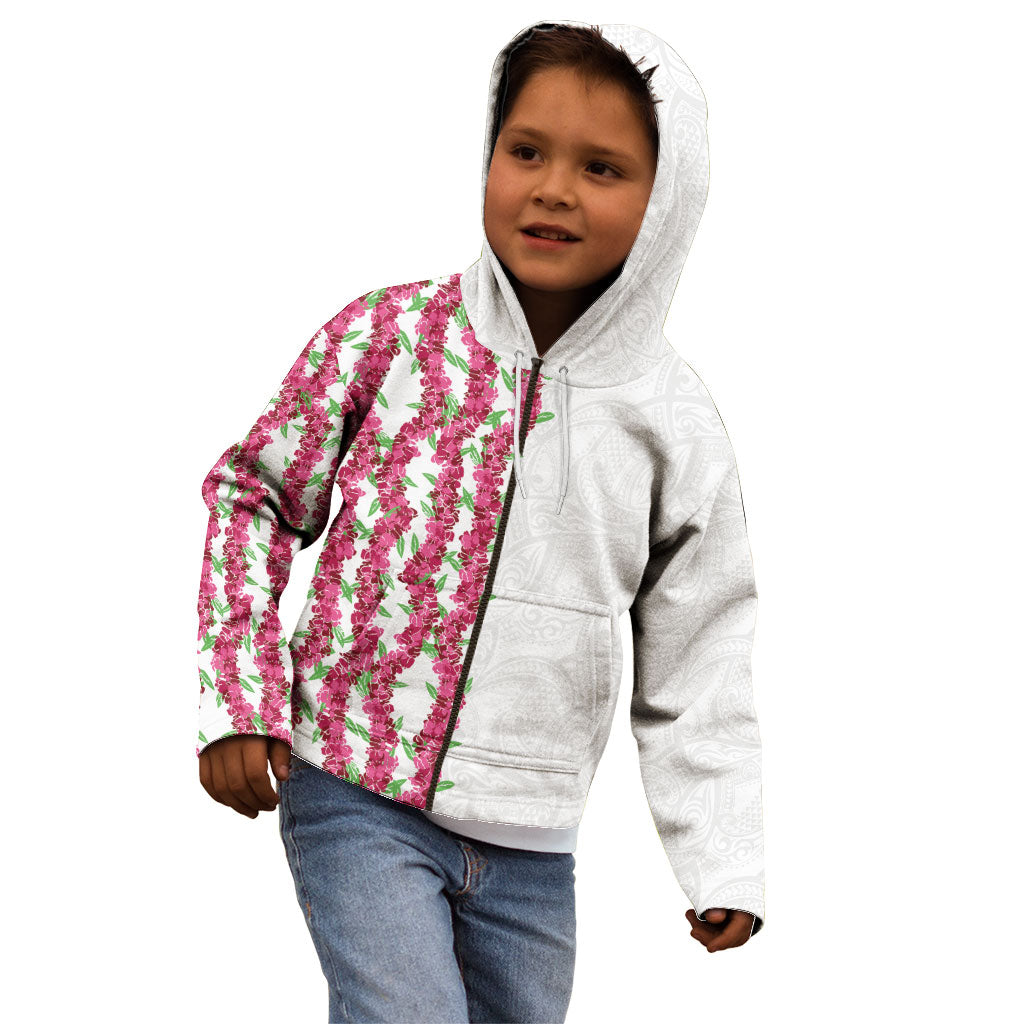Hawaii Aalii Lei Kid Hoodie Aalii Ku Makani LT01 - Polynesian Pride