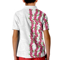 Hawaii Aalii Lei Kid Polo Shirt Aalii Ku Makani LT01 - Polynesian Pride