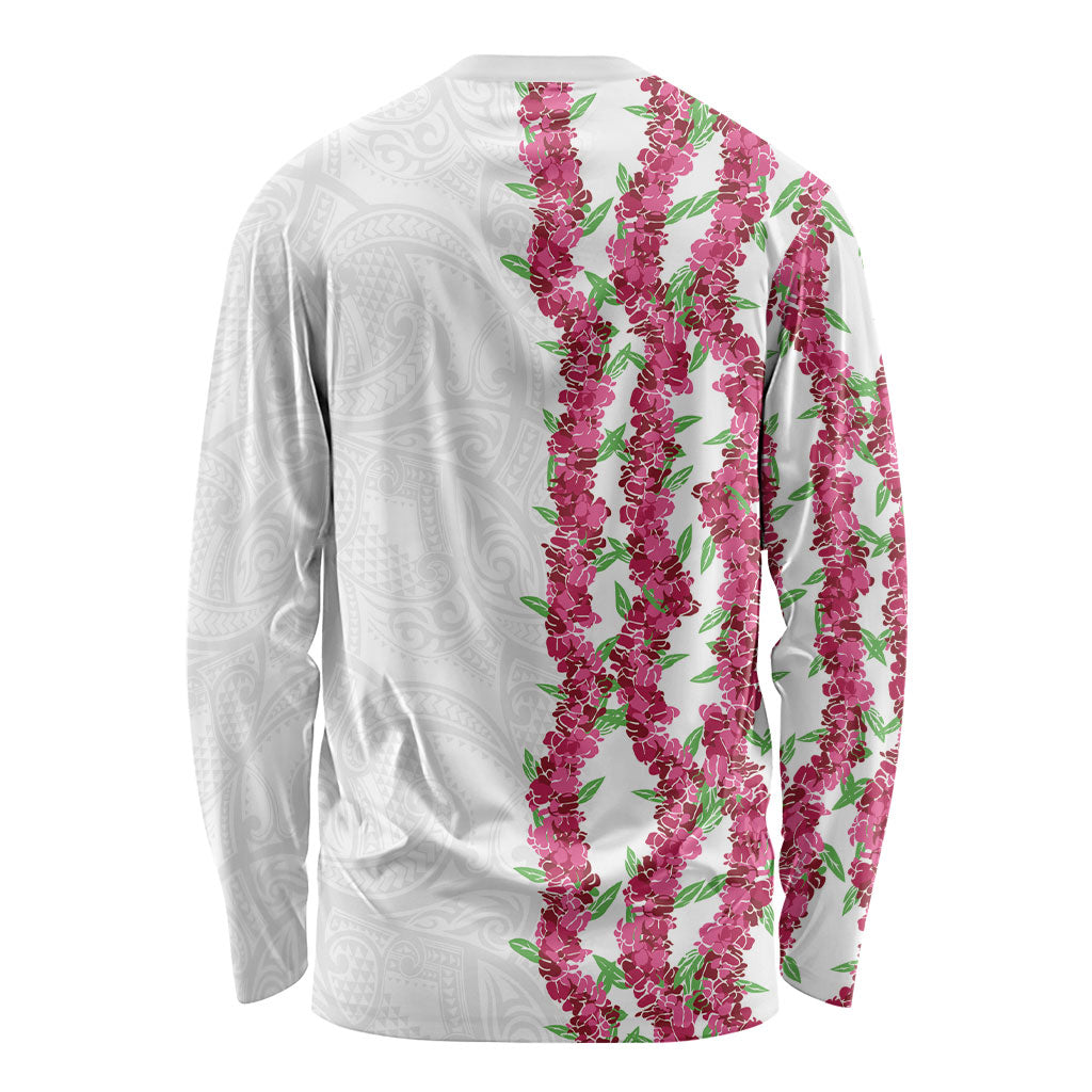 Hawaii Aalii Lei Long Sleeve Shirt Aalii Ku Makani LT01 - Polynesian Pride