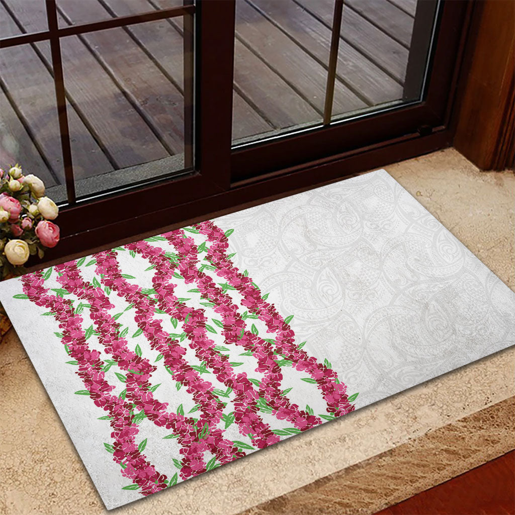 Hawaii Aalii Lei Rubber Doormat Aalii Ku Makani LT01 - Polynesian Pride