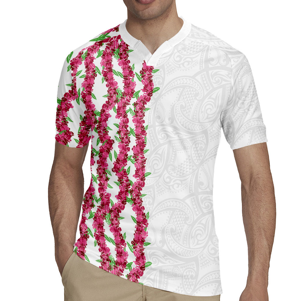 Hawaii Aalii Lei Rugby Jersey Aalii Ku Makani LT01 - Polynesian Pride