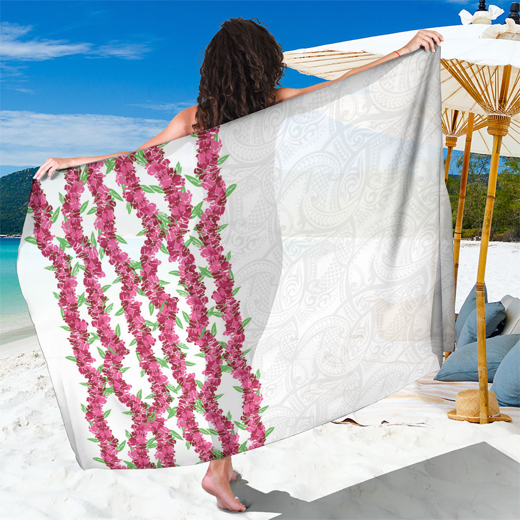 Hawaii Aalii Lei Sarong Aalii Ku Makani LT01 One Size 44 x 66 inches White - Polynesian Pride