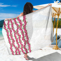 Hawaii Aalii Lei Sarong Aalii Ku Makani LT01 One Size 44 x 66 inches White - Polynesian Pride