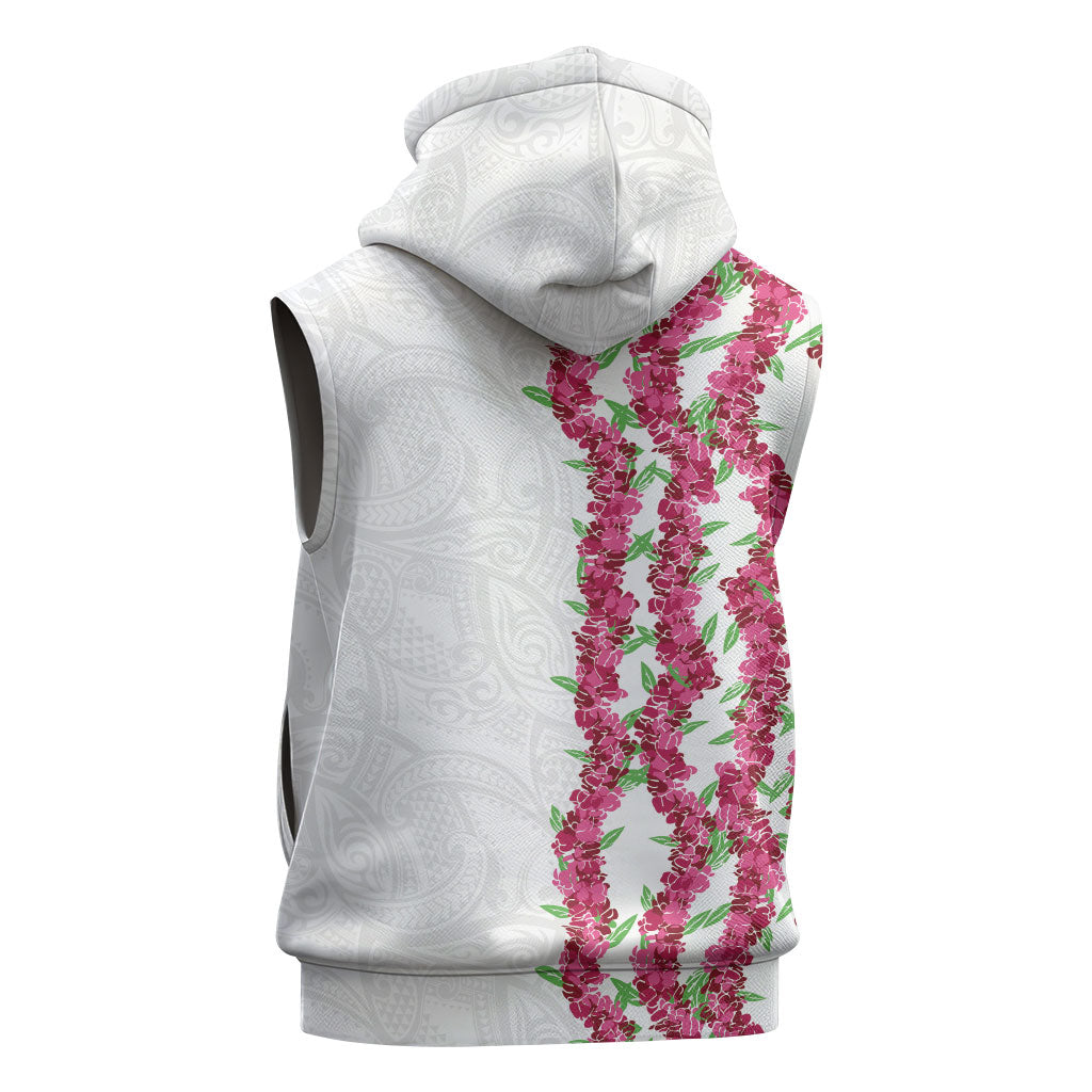 Hawaii Aalii Lei Sleeveless Hoodie Aalii Ku Makani LT01 - Polynesian Pride