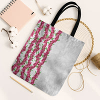 Hawaii Aalii Lei Tote Bag Aalii Ku Makani LT01 Black Strap One Size White - Polynesian Pride