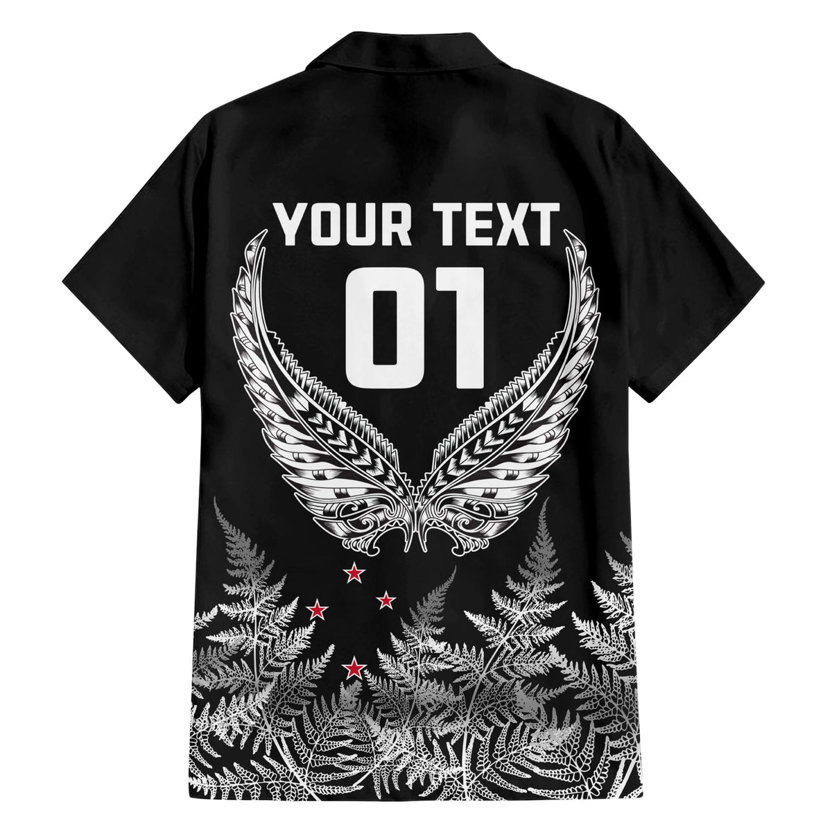 Custom New Zealand Rugby Hawaiian Shirt NZ Opango Forever Silver Fern Heart LT01 - Polynesian Pride