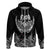 Custom New Zealand Rugby Hoodie NZ Opango Forever Silver Fern Heart LT01 Zip Hoodie Black - Polynesian Pride