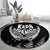 New Zealand Rugby Round Carpet NZ Opango Forever Silver Fern Heart LT01 - Polynesian Pride