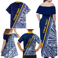 Nauru Independence Day Family Matching Off Shoulder Maxi Dress and Hawaiian Shirt Repubrikin Naoero Gods Will First LT01 - Polynesian Pride