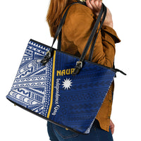 Nauru Independence Day Leather Tote Bag Repubrikin Naoero Gods Will First LT01 - Polynesian Pride